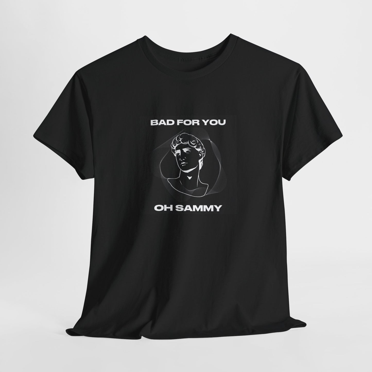 Oh Sammy BAD FOR YOU -Album cover art Unisex Heavy Cotton Tee