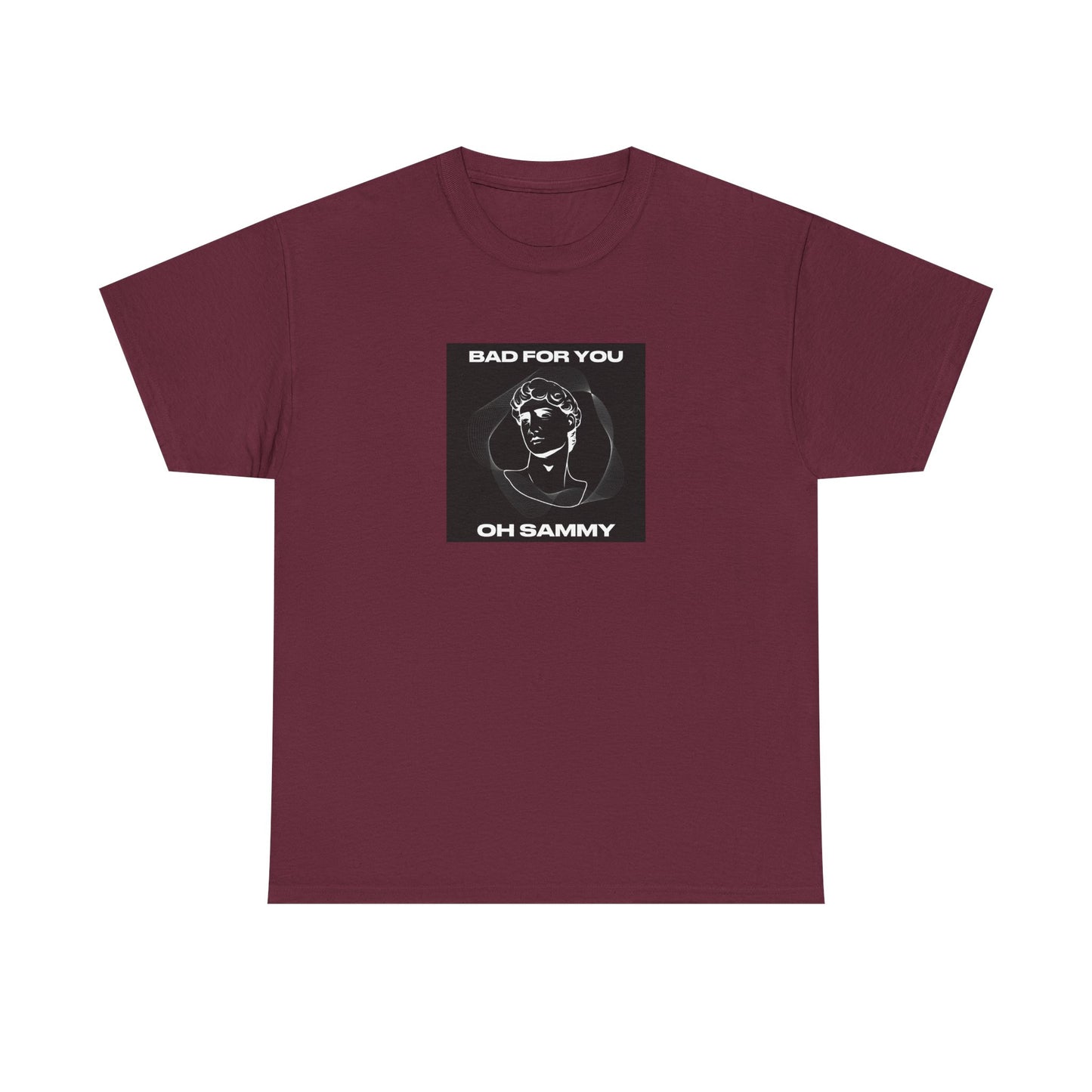 Oh Sammy BAD FOR YOU -Album cover art Unisex Heavy Cotton Tee