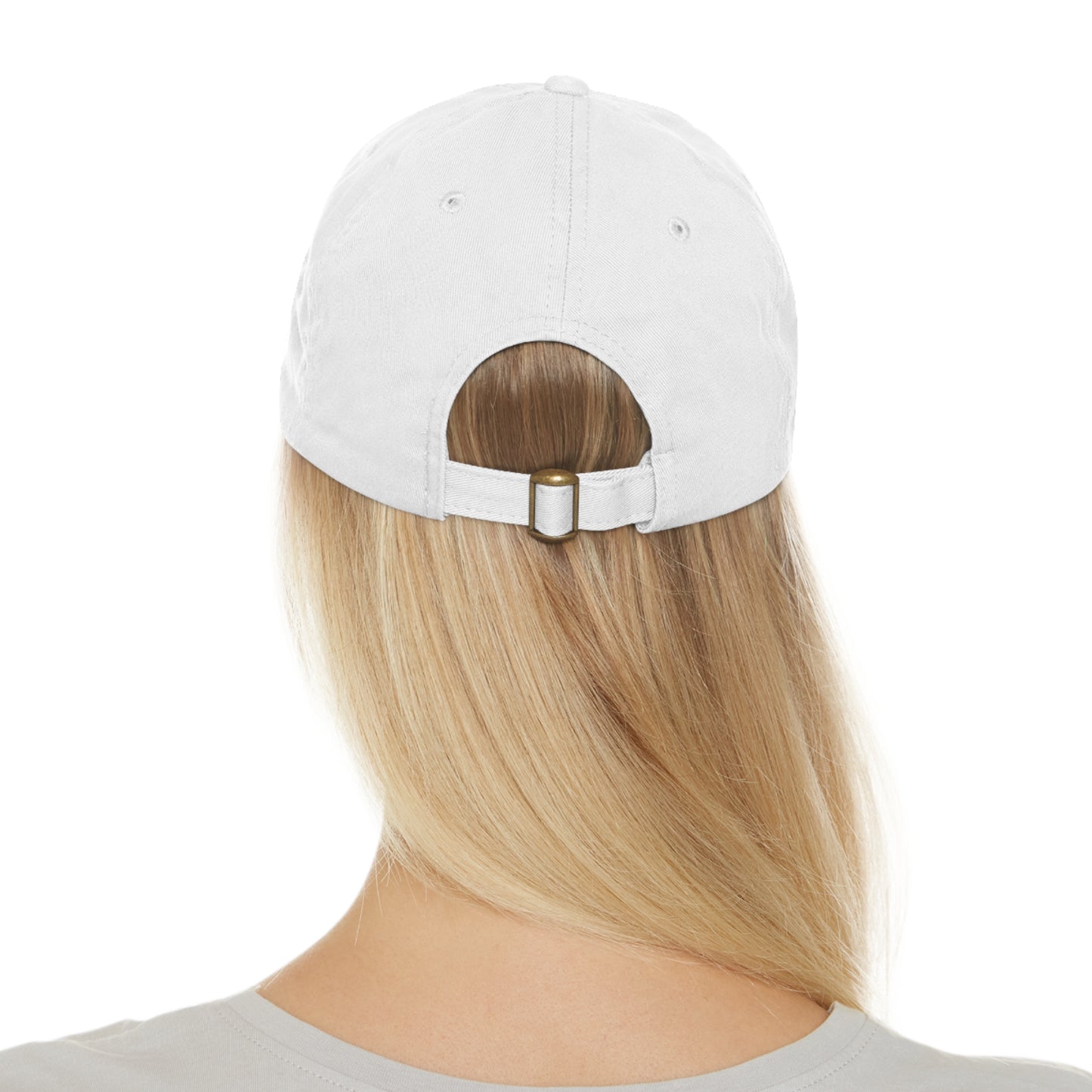 Oh Sammy CALLS ME FRIEND smiley Face Dad Hat w/ Leather Patch (Round)