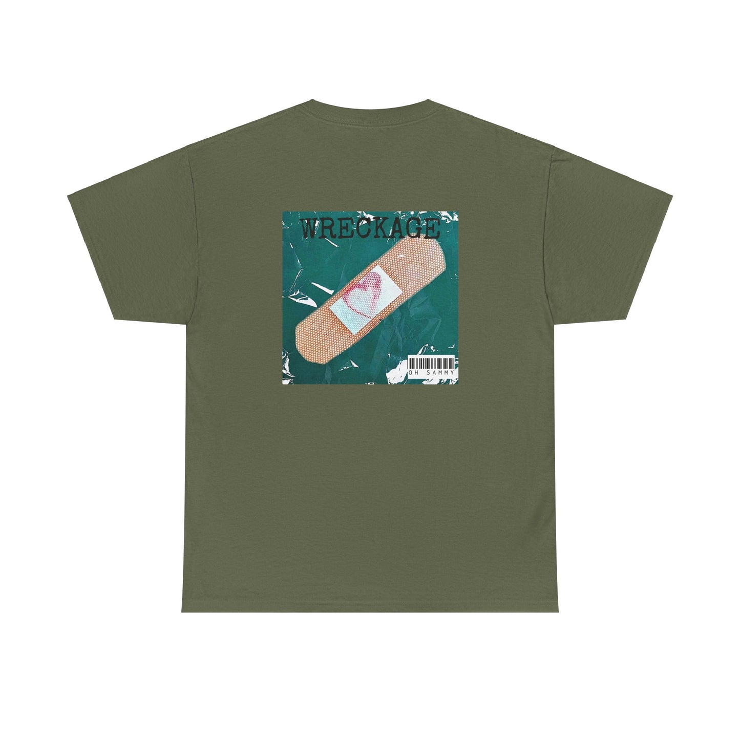 Oh Sammy WRECKAGE Album Cover Unisex Crew Neck Cotton Tee