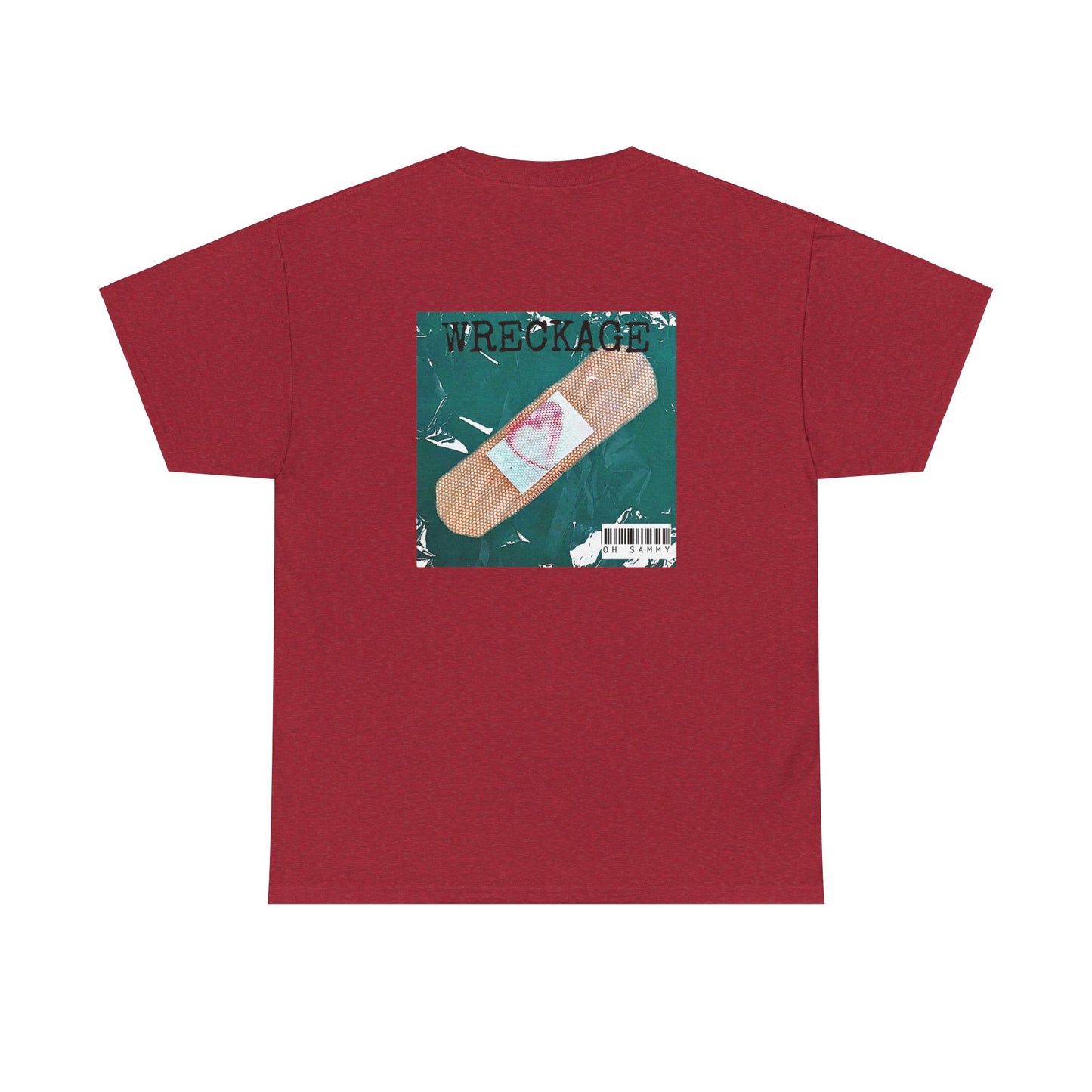 Oh Sammy WRECKAGE Album Cover Unisex Crew Neck Cotton Tee