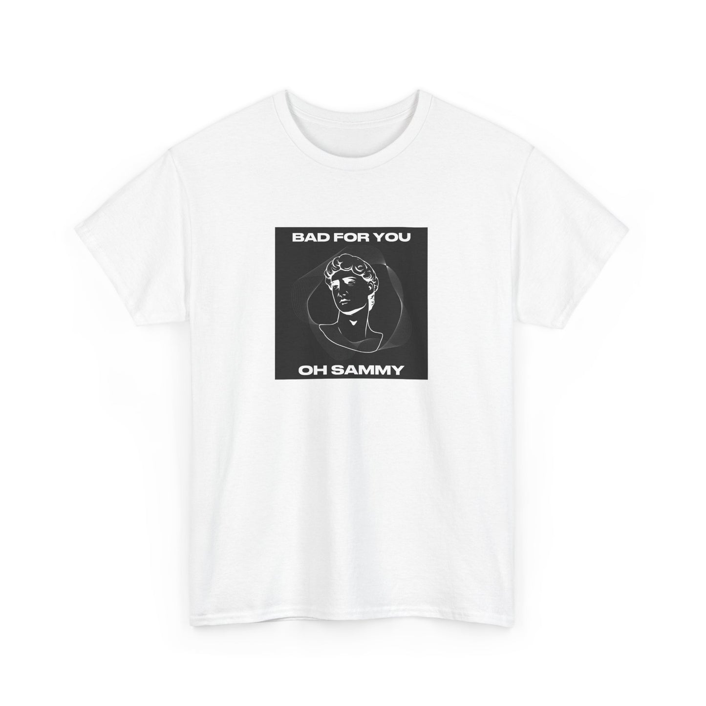 Oh Sammy BAD FOR YOU -Album cover art Unisex Heavy Cotton Tee