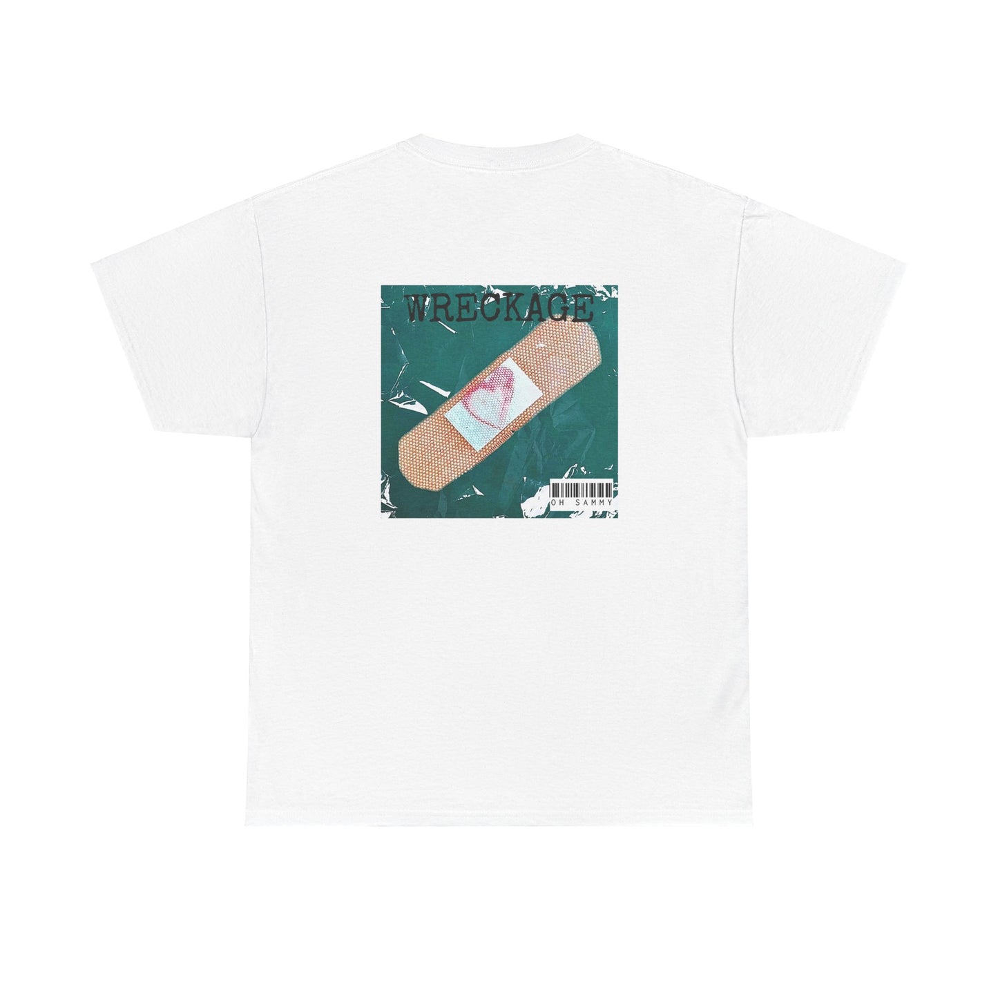 Oh Sammy WRECKAGE Album Cover Unisex Crew Neck Cotton Tee