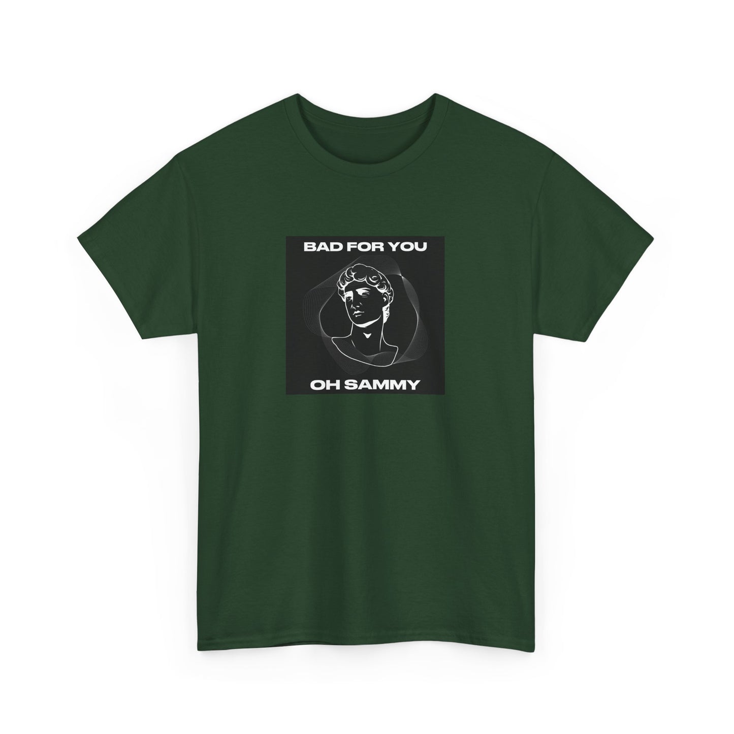Oh Sammy BAD FOR YOU -Album cover art Unisex Heavy Cotton Tee