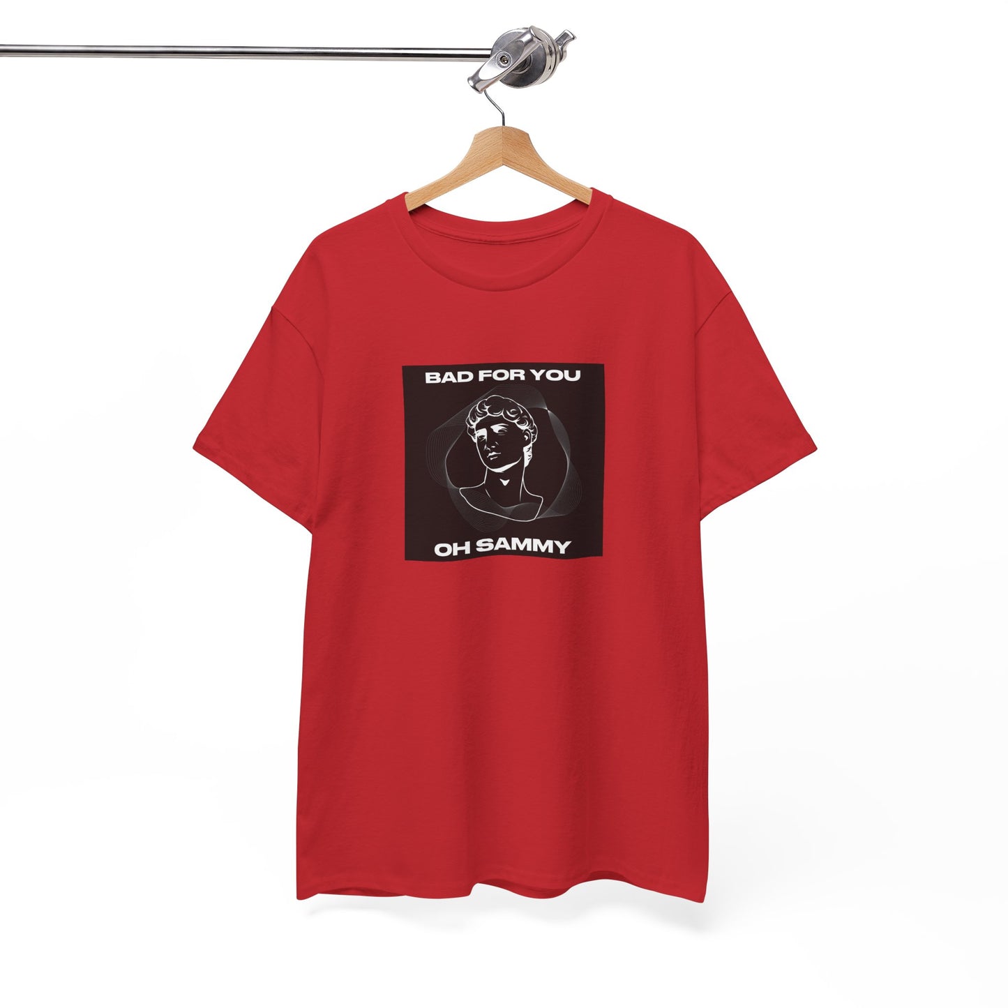 Oh Sammy BAD FOR YOU -Album cover art Unisex Heavy Cotton Tee