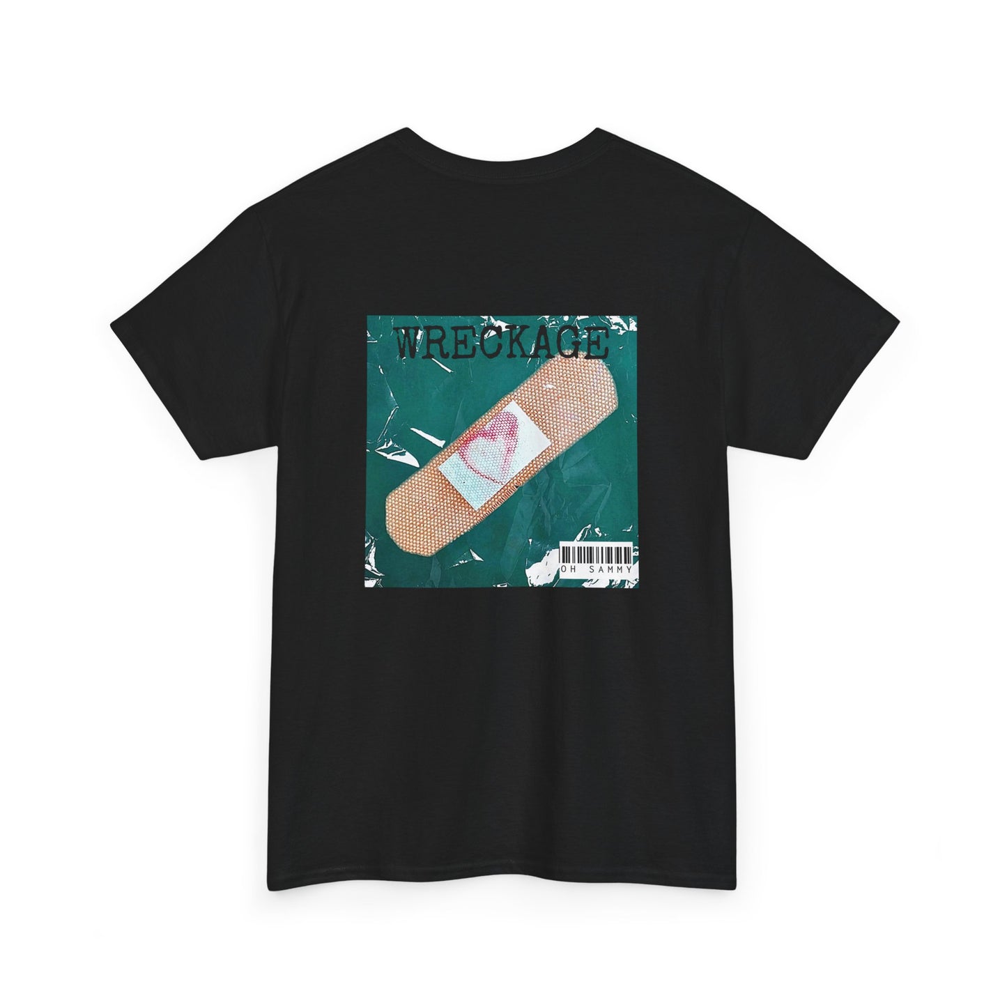 Oh Sammy WRECKAGE Album Cover Unisex Crew Neck Cotton Tee