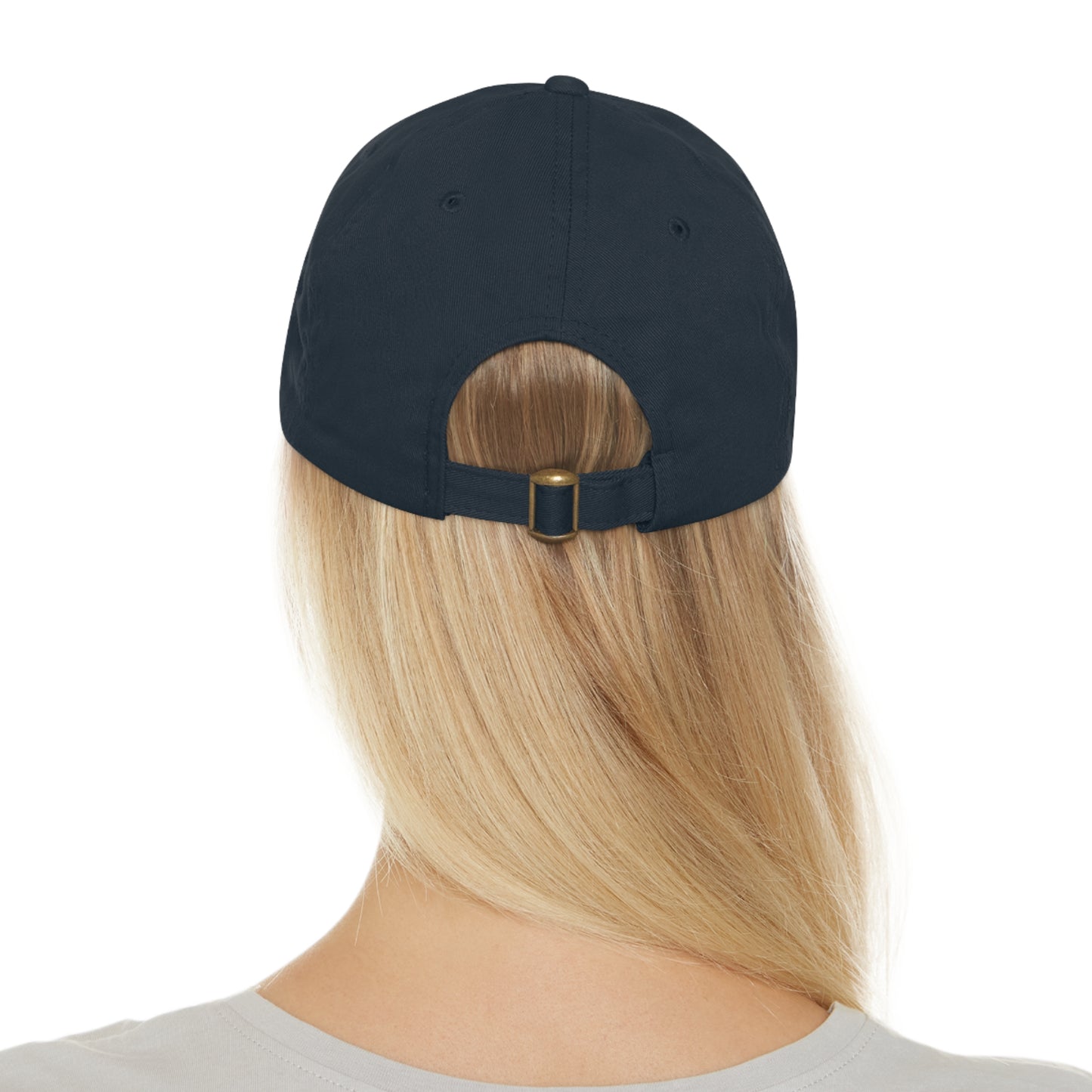 Oh Sammy CALLS ME FRIEND smiley Face Dad Hat w/ Leather Patch (Round)