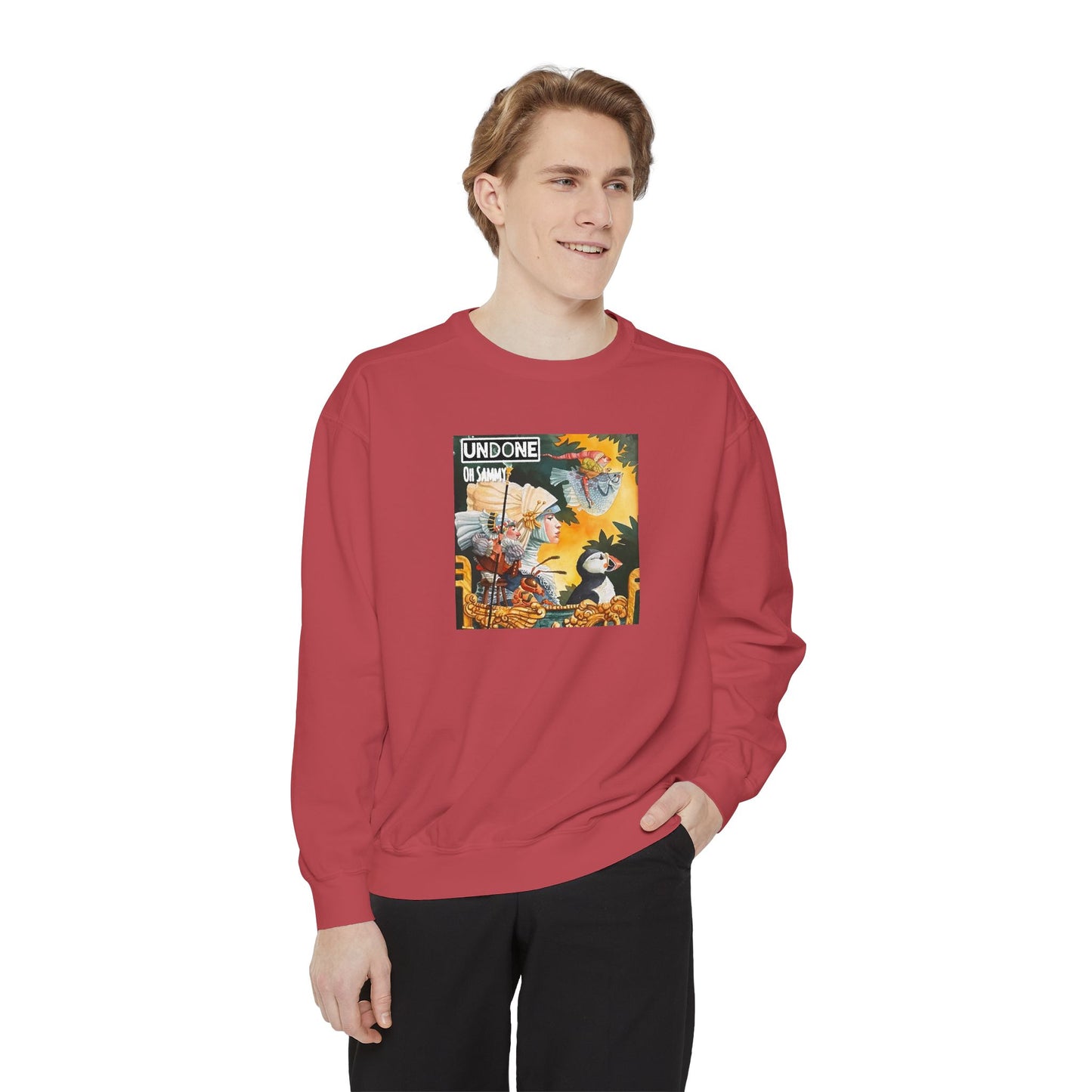 Oh Sammy UNDONE Unisex Garment-Dyed Sweatshirt
