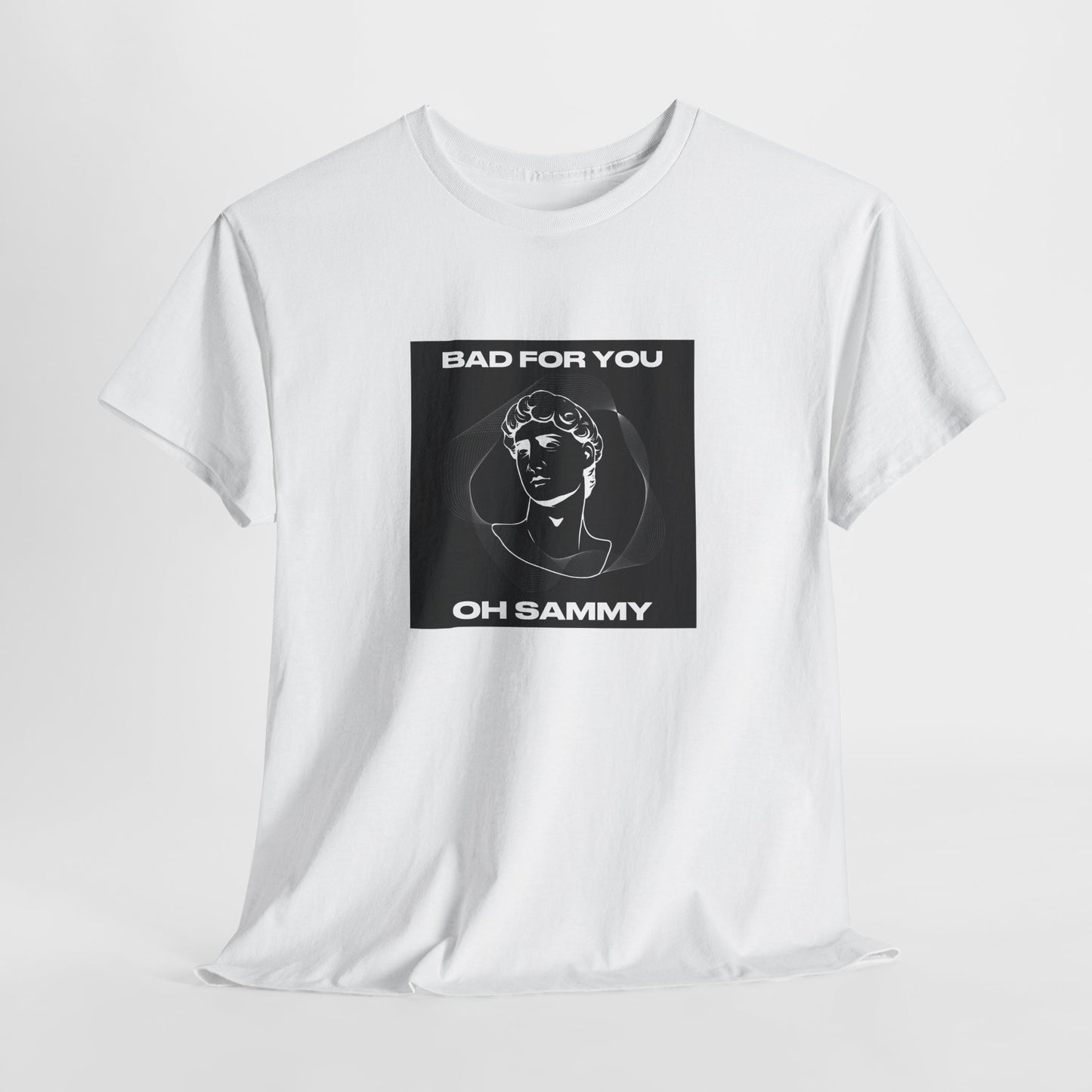 Oh Sammy BAD FOR YOU -Album cover art Unisex Heavy Cotton Tee