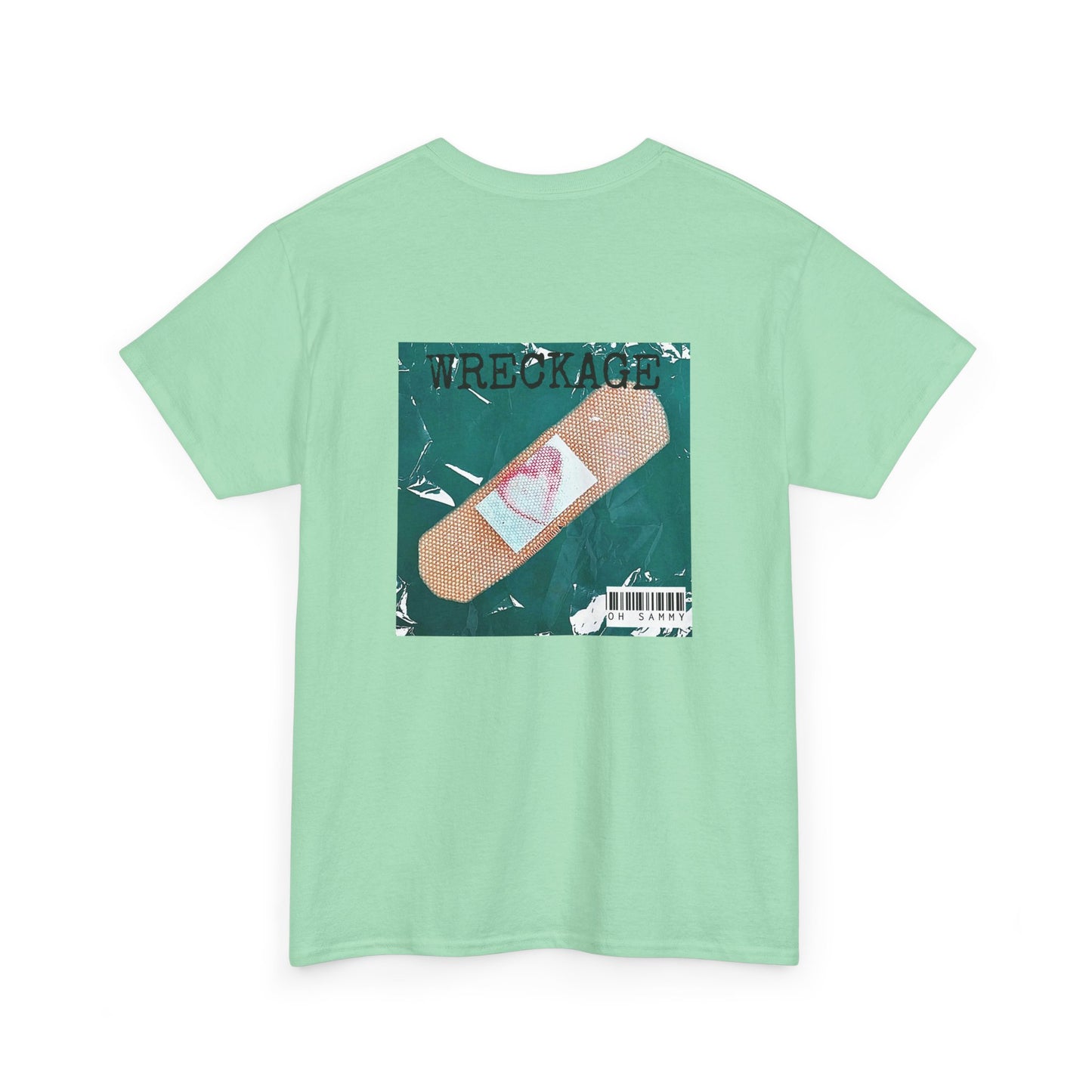 Oh Sammy WRECKAGE Album Cover Unisex Crew Neck Cotton Tee