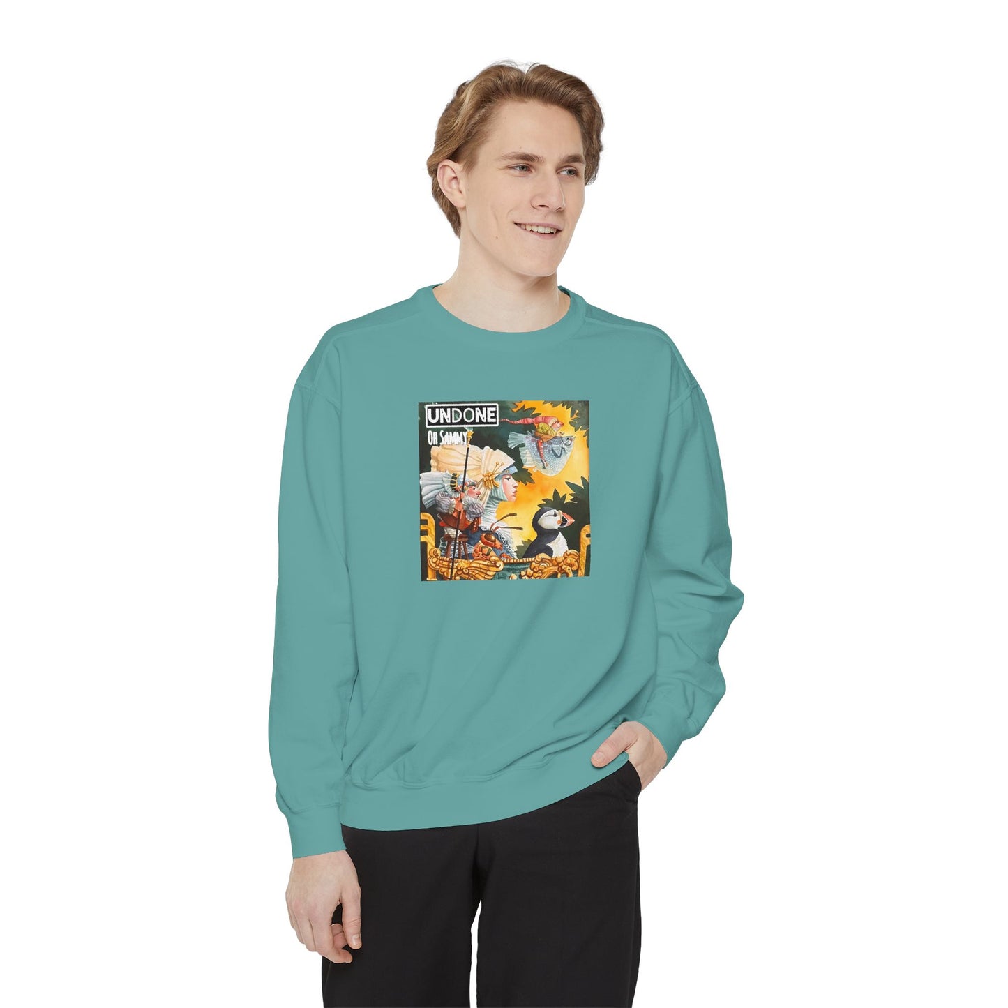 Oh Sammy UNDONE Unisex Garment-Dyed Sweatshirt