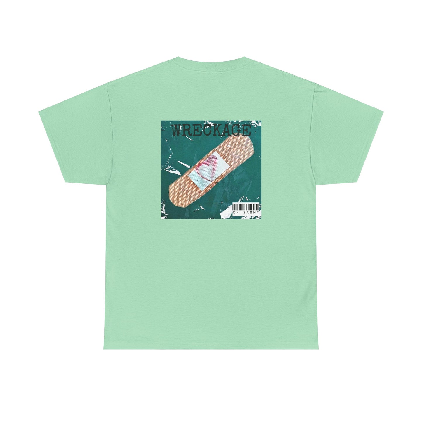 Oh Sammy WRECKAGE Album Cover Unisex Crew Neck Cotton Tee