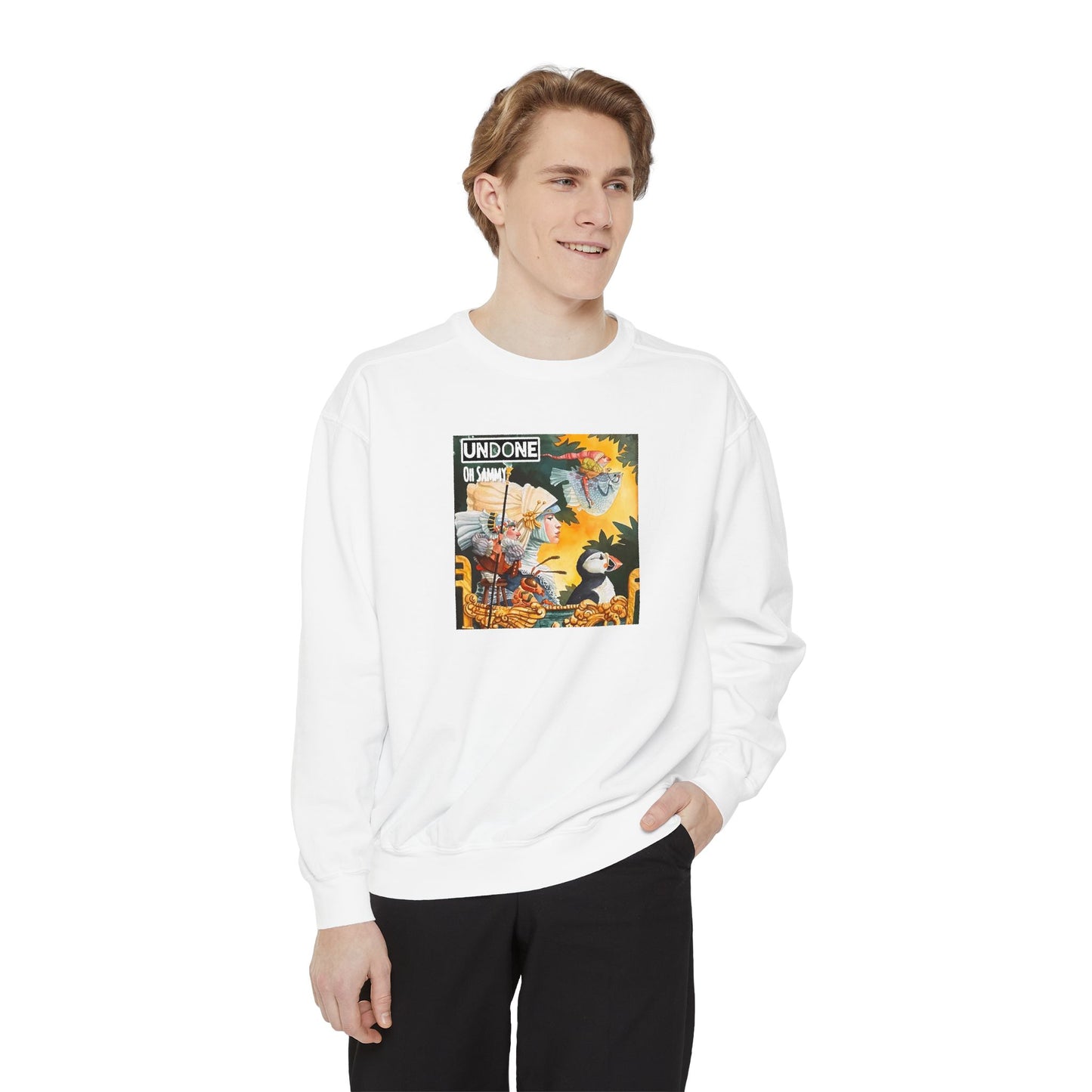 Oh Sammy UNDONE Unisex Garment-Dyed Sweatshirt