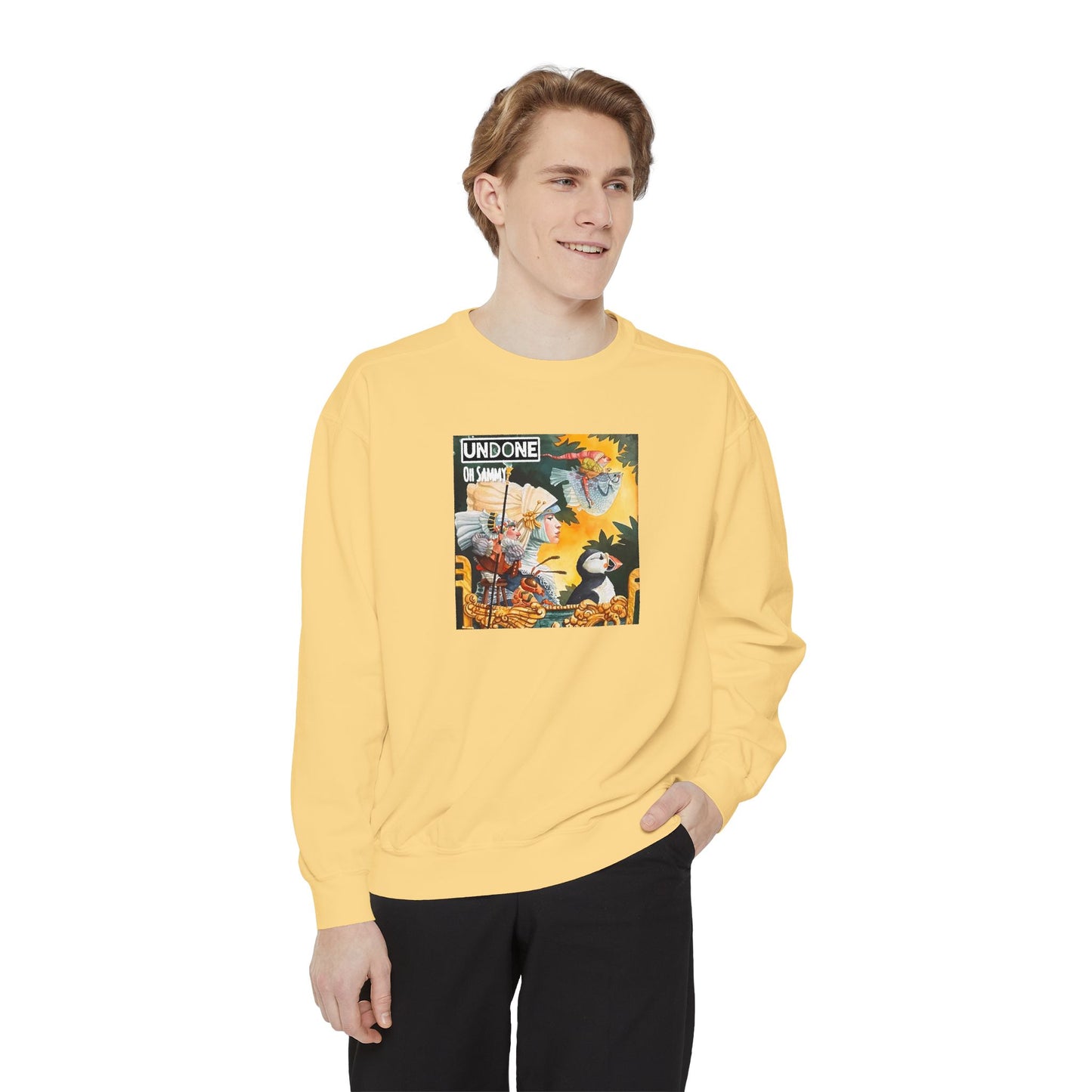 Oh Sammy UNDONE Unisex Garment-Dyed Sweatshirt