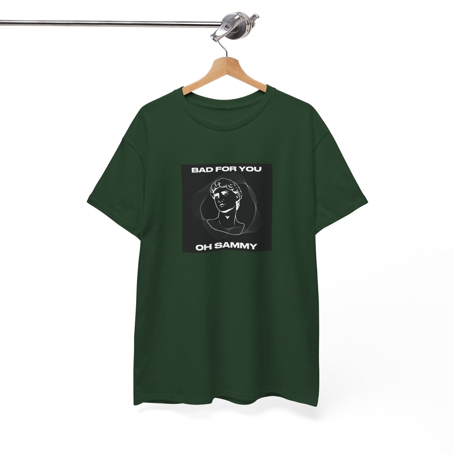 Oh Sammy BAD FOR YOU -Album cover art Unisex Heavy Cotton Tee