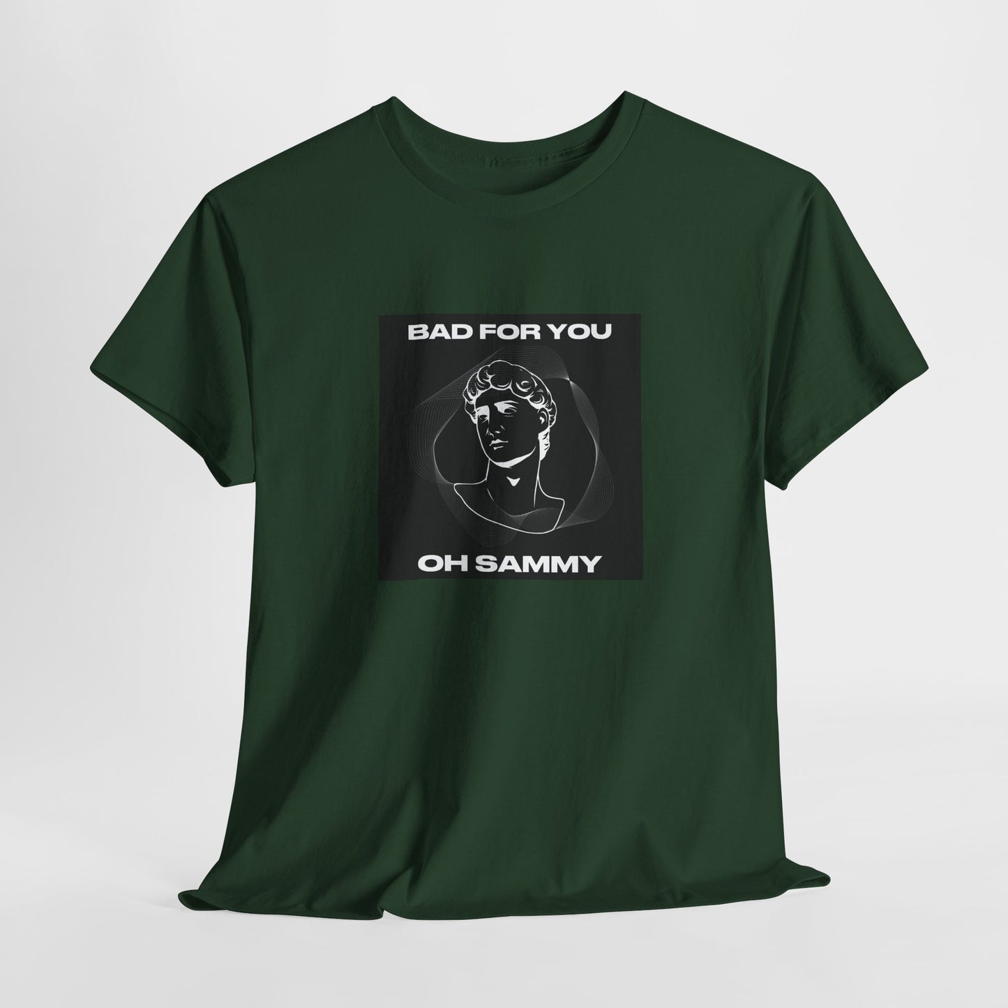 Oh Sammy BAD FOR YOU -Album cover art Unisex Heavy Cotton Tee