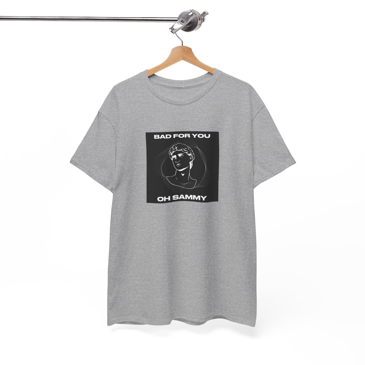 Oh Sammy BAD FOR YOU -Album cover art Unisex Heavy Cotton Tee
