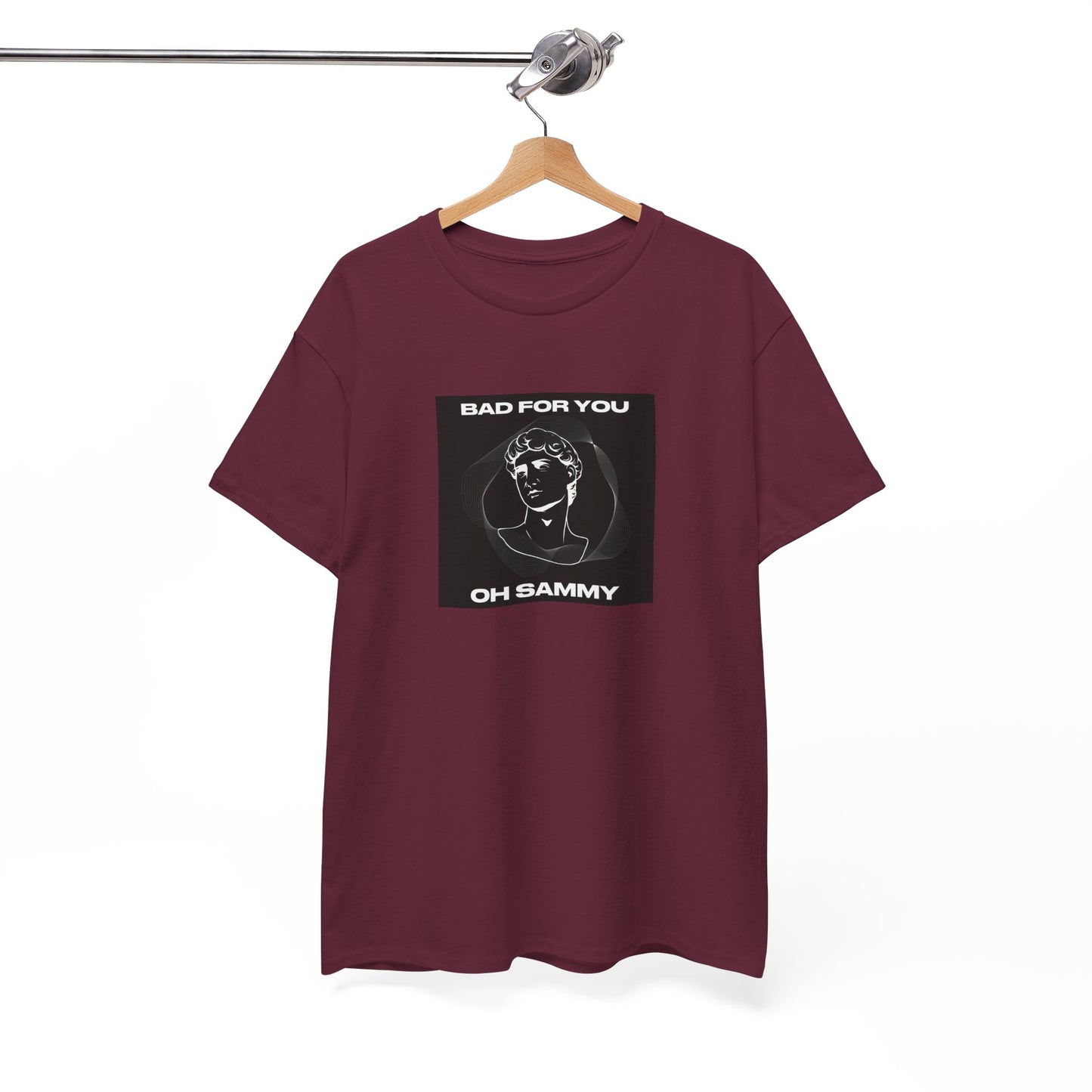 Oh Sammy BAD FOR YOU -Album cover art Unisex Heavy Cotton Tee
