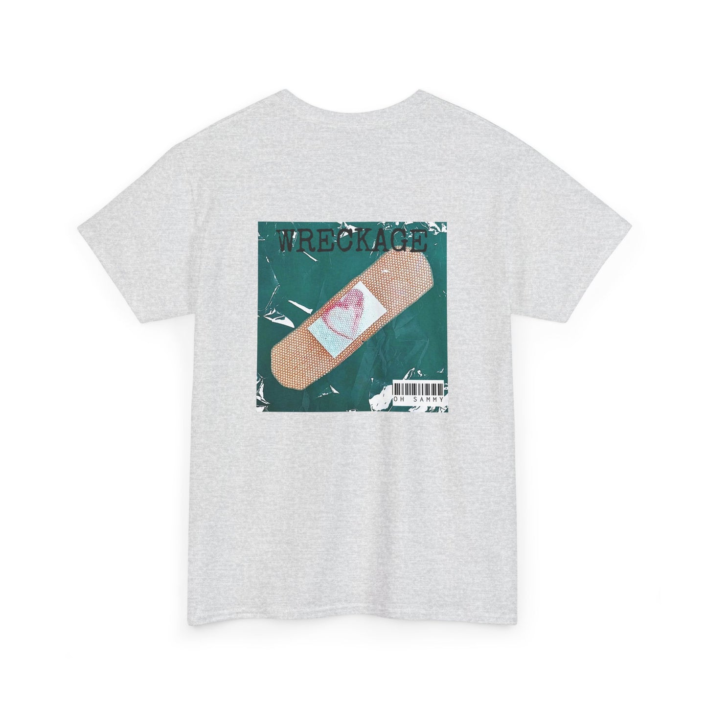 Oh Sammy WRECKAGE Album Cover Unisex Crew Neck Cotton Tee