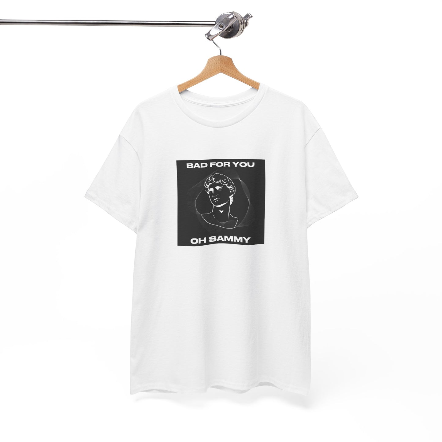Oh Sammy BAD FOR YOU -Album cover art Unisex Heavy Cotton Tee