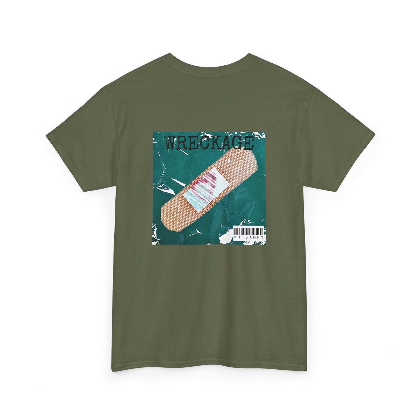 Oh Sammy WRECKAGE Album Cover Unisex Crew Neck Cotton Tee