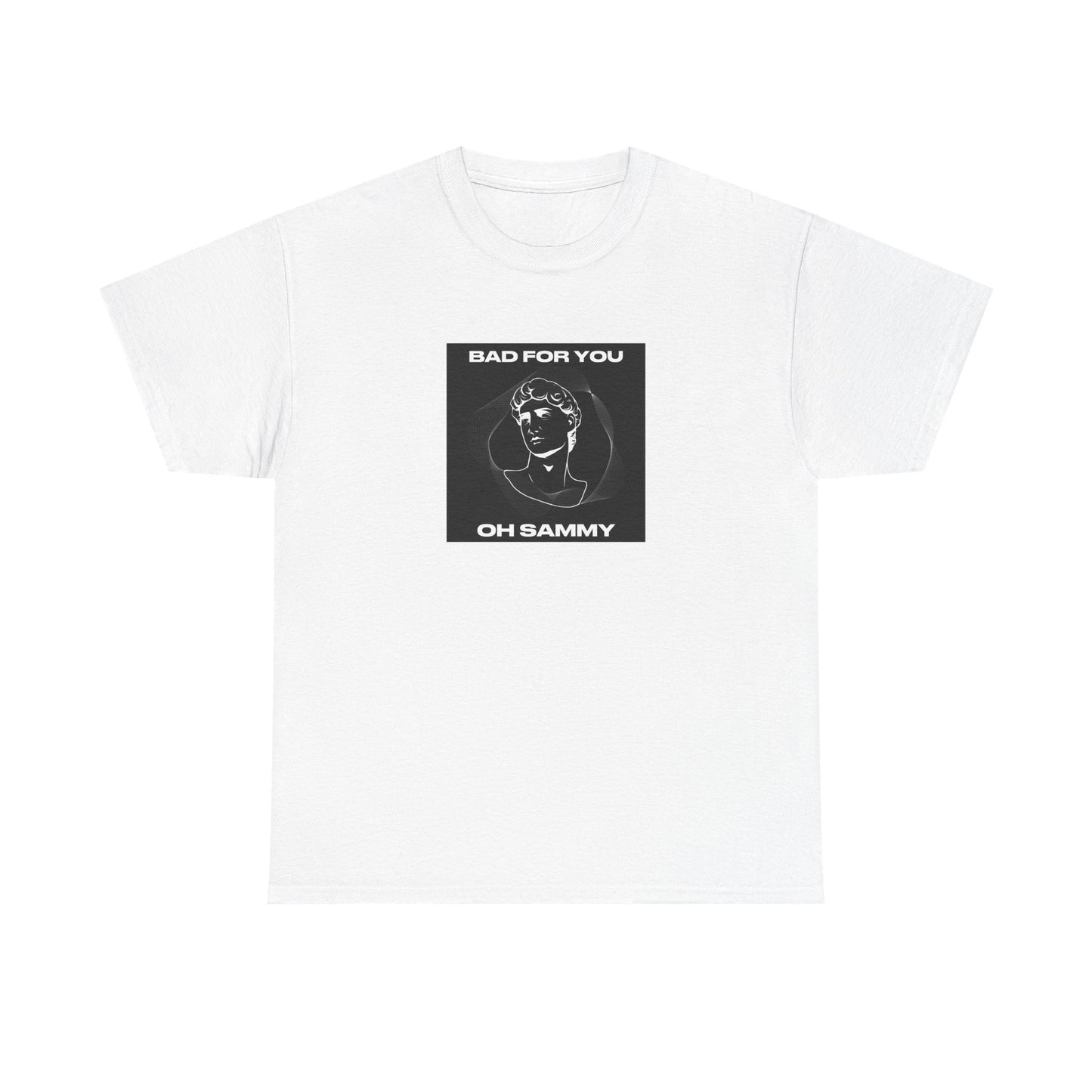 Oh Sammy BAD FOR YOU -Album cover art Unisex Heavy Cotton Tee