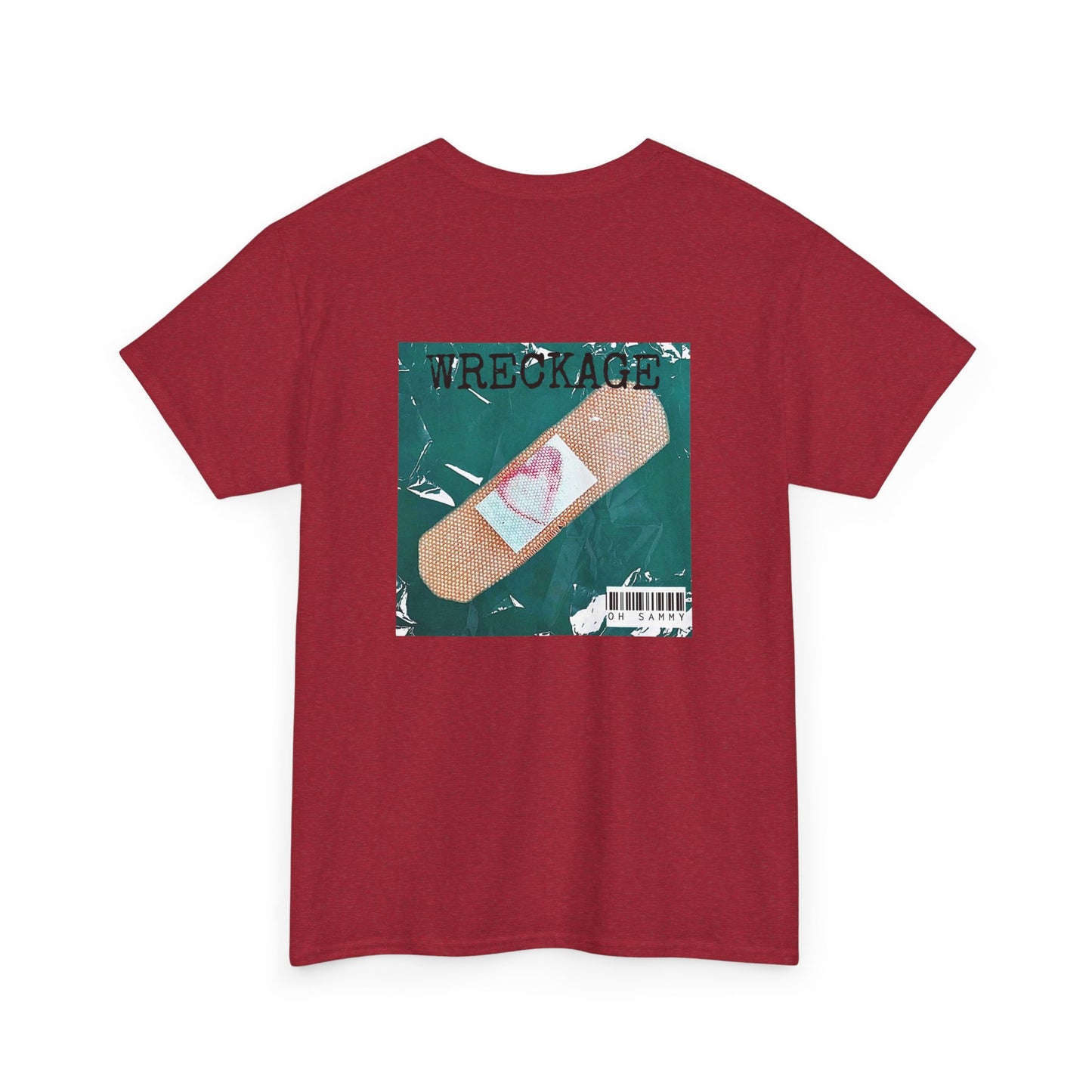 Oh Sammy WRECKAGE Album Cover Unisex Crew Neck Cotton Tee