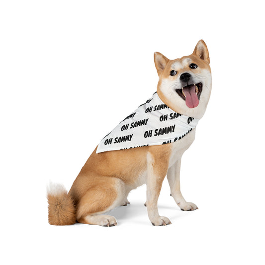 Oh Sammy Logo Pet Bandana
